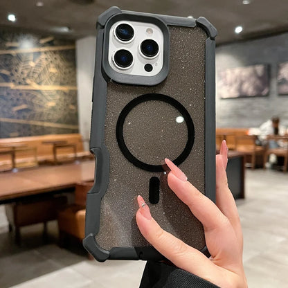 Thickened silicone glitter magnetic case - product image