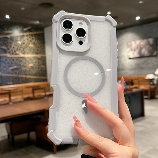 Thickened silicone glitter magnetic case - product image