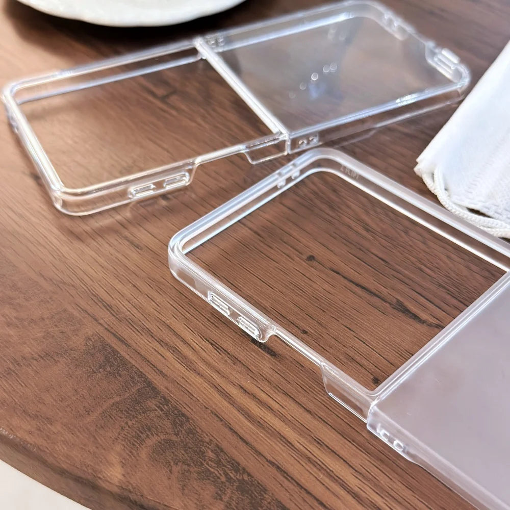 Translucent matte slim flip shockproof protection case samsung z flip - product image