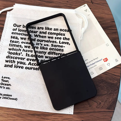 Translucent matte slim flip shockproof protection case samsung z flip - product image