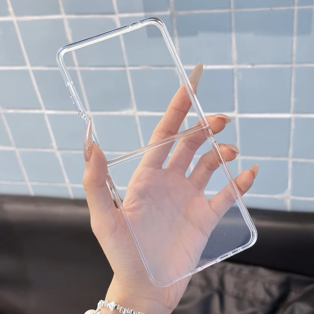 Translucent matte slim flip shockproof protection case samsung z flip - product image