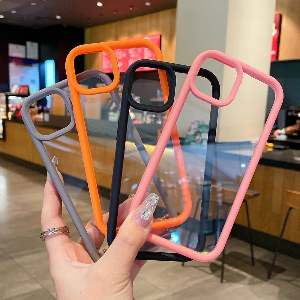 Transparent acrylic hard shockproof case - product image