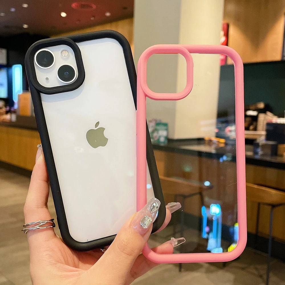 Transparent acrylic hard shockproof case - product image