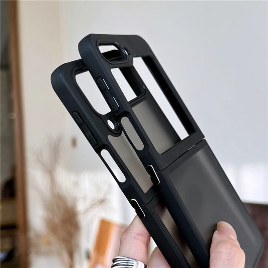 Transparent frosted matte shockproof acrylic hybrid case z flip - product image