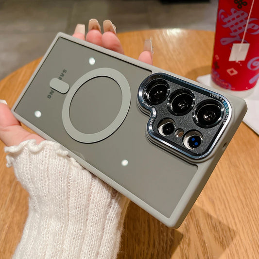 Transparent magnetic camera protection wireless case samsung - product image