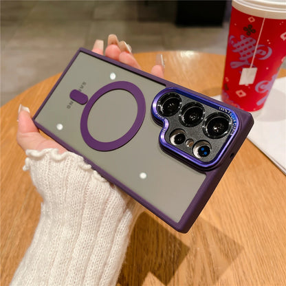 Transparent magnetic camera protection wireless case samsung - product image