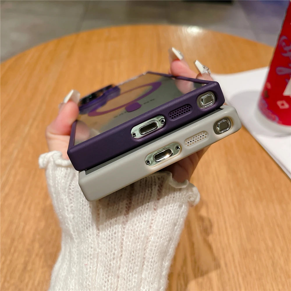 Transparent magnetic camera protection wireless case samsung - product image