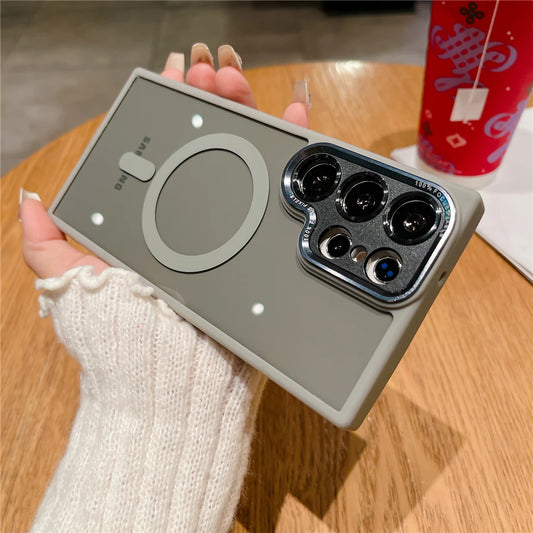 Transparent magnetic camera protection wireless case samsung - product image