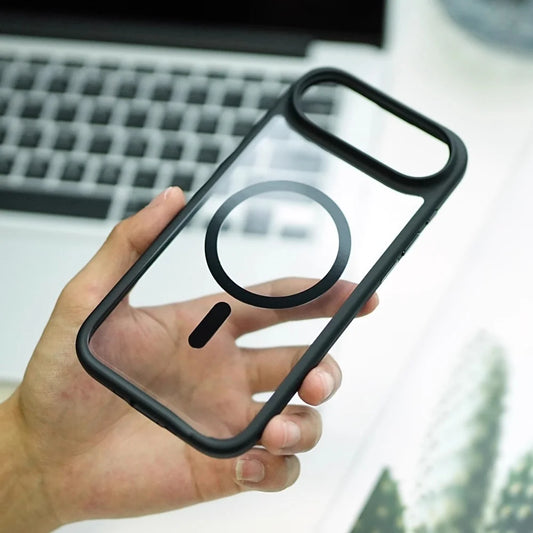 Transparent magnetic shockproof soft bumper case - product image