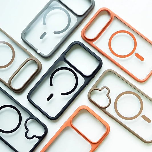 Transparent magnetic shockproof soft bumper case - product image