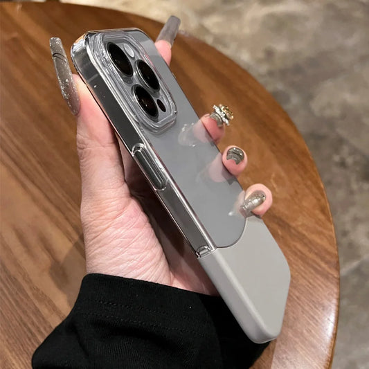 Transparent splice color removable shockproof case - product image