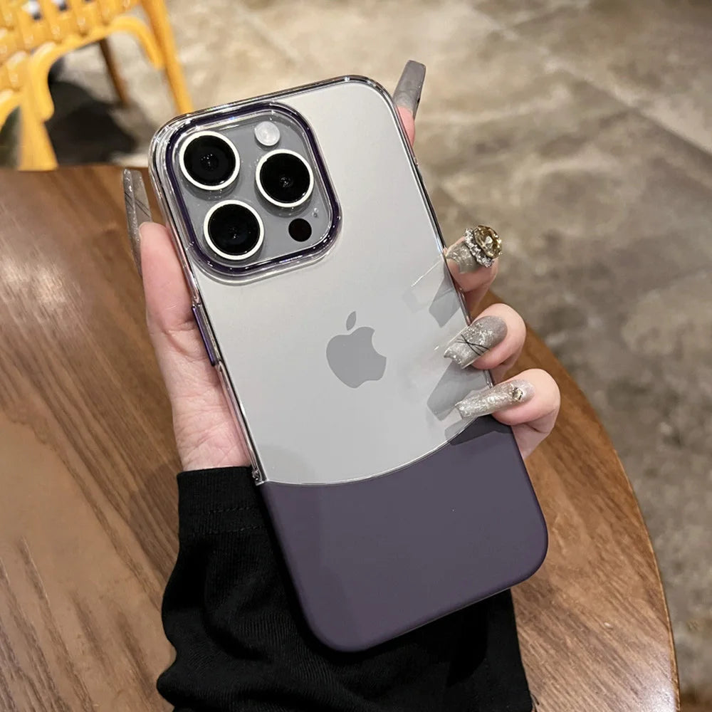 Transparent splice color removable shockproof case - product image