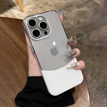 Transparent splice color removable shockproof case - product image
