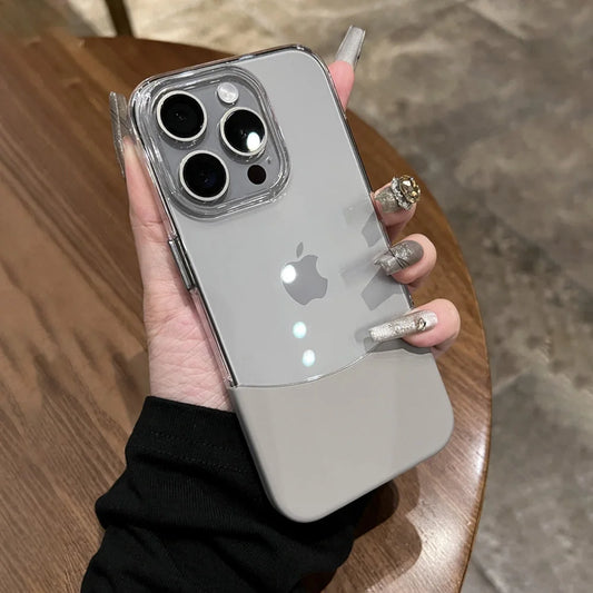 Transparent splice color removable shockproof case - product image