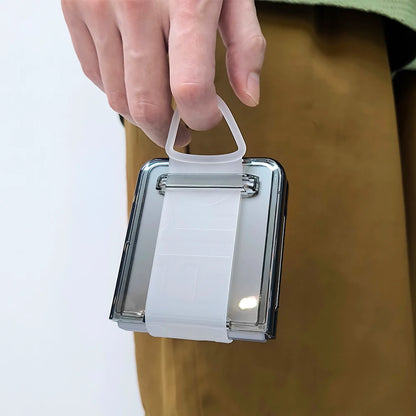 Transparent wrist strap ring holder shockproof hard case samsung z flip - product image