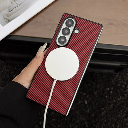 Ultra thin carbon fiber magnetic shockproof case samsung fold - product image