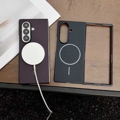 Ultra thin carbon fiber magnetic shockproof case samsung fold - product image