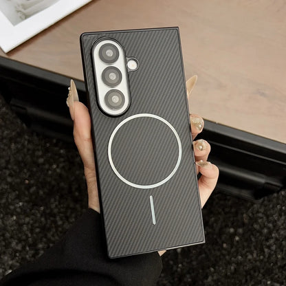 Ultra thin carbon fiber magnetic shockproof case samsung fold - product image