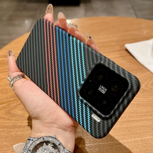 Ultra thin carbon fiber magnetic shockproof case with wireless charge - product image