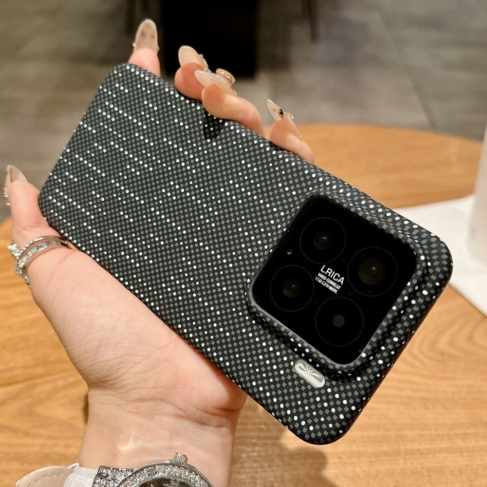 Ultra thin carbon fiber magnetic shockproof case with wireless charge - product image