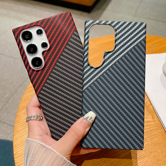 Ultra thin carbon fiber shockproof phone case samsung - product image