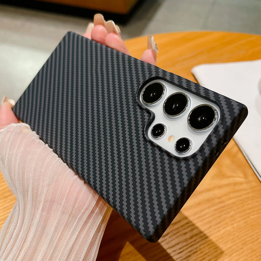 Ultra thin carbon fiber shockproof phone case samsung - product image