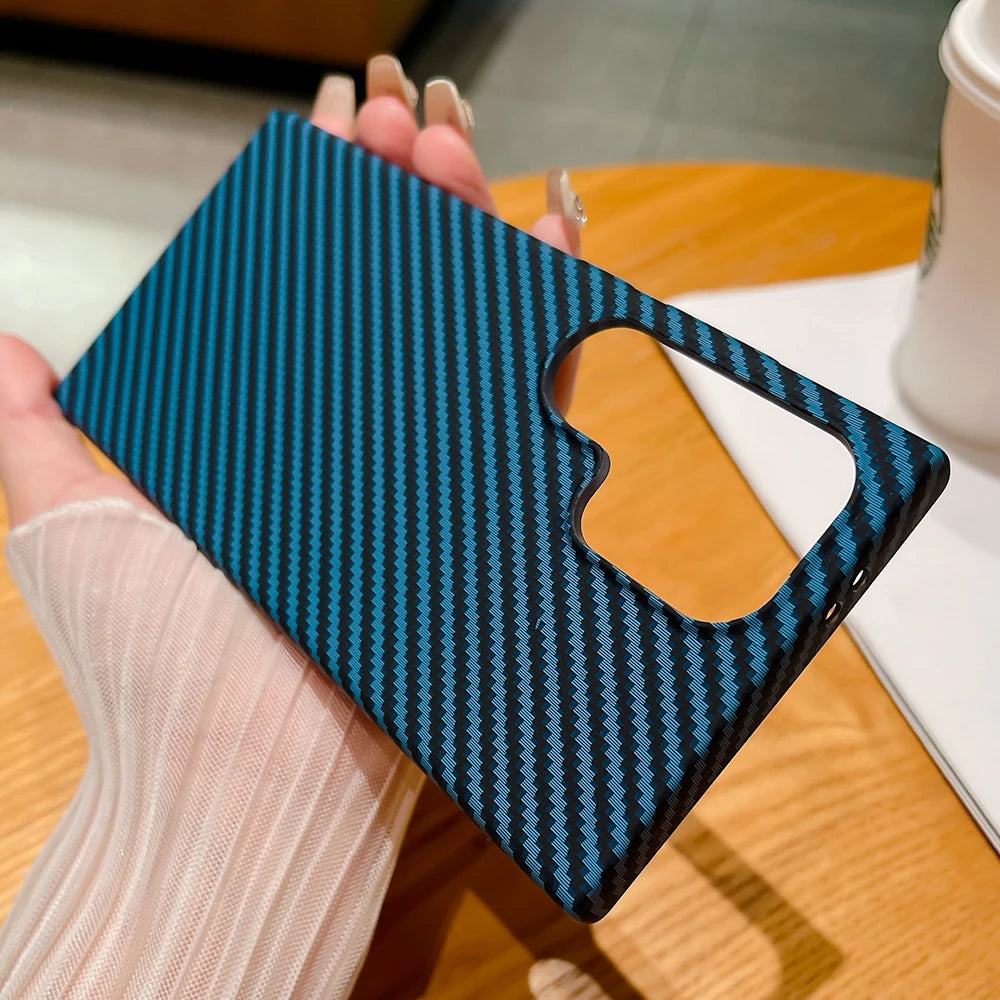 Ultra thin carbon fiber shockproof phone case samsung - product image