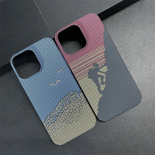 Ultra thin carbon fiber texture frosted shockproof case - product image