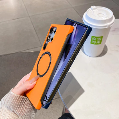 Ultra thin hard pc magnetic frameless case samsung - product image