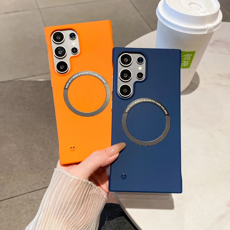 Ultra thin hard pc magnetic frameless case samsung - product image