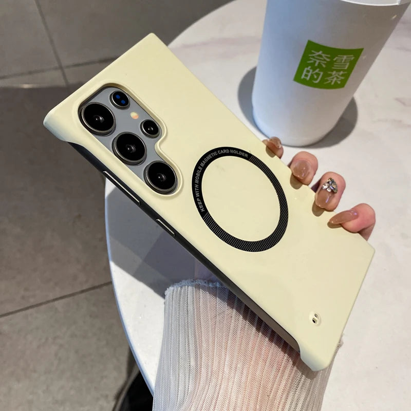 Ultra thin hard pc magnetic frameless case samsung - product image