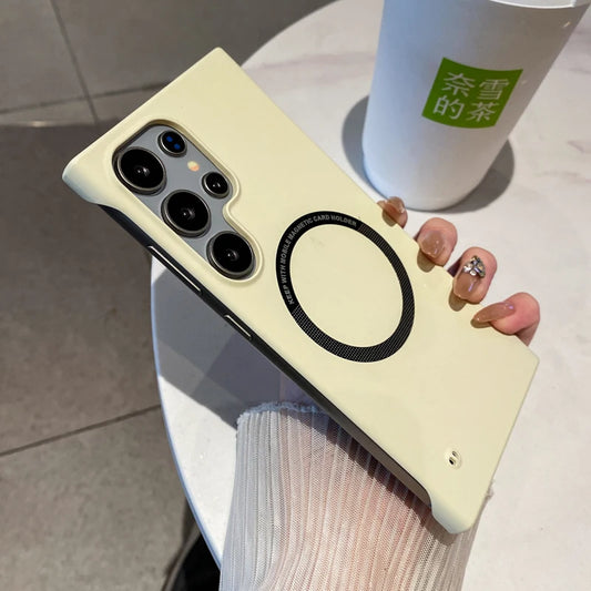 Ultra thin hard pc magnetic frameless case samsung - product image