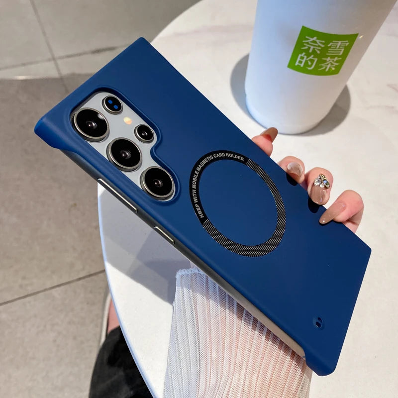 Ultra thin hard pc magnetic frameless case samsung - product image