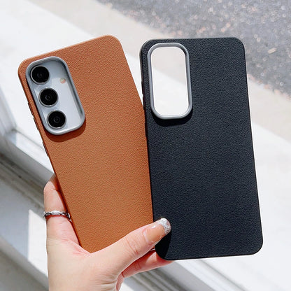 Ultra thin matte leather magnetic case samsung s25 - product image