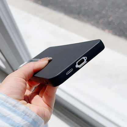 Ultra thin matte leather magnetic case samsung s25 - product image