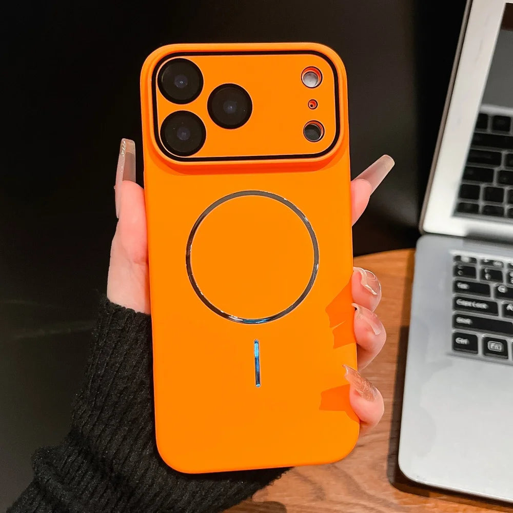 Ultra thin matte magnetic glass lens protection case - product image