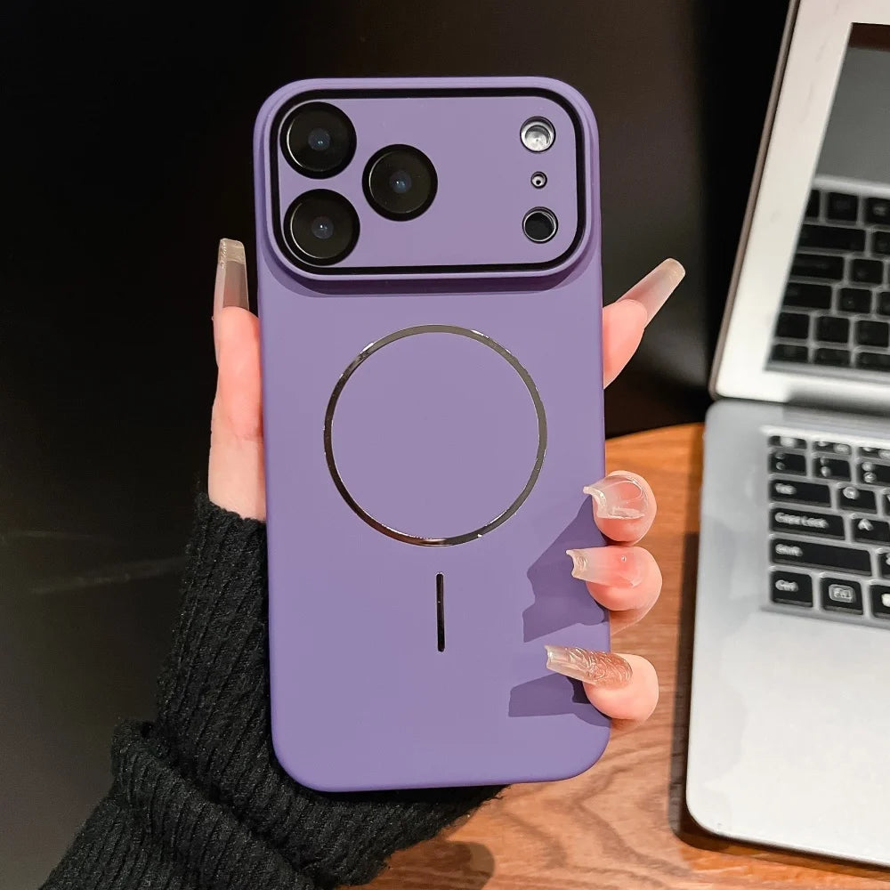 Ultra thin matte magnetic glass lens protection case - product image