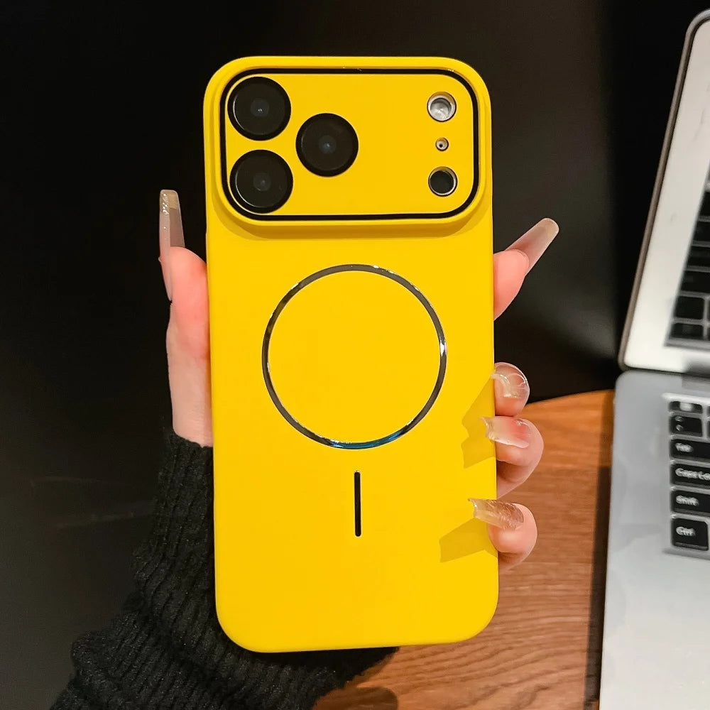 Ultra thin matte magnetic glass lens protection case - product image