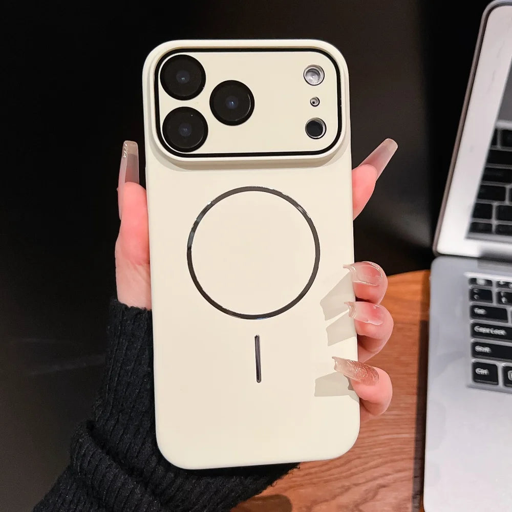 Ultra thin matte magnetic glass lens protection case - product image