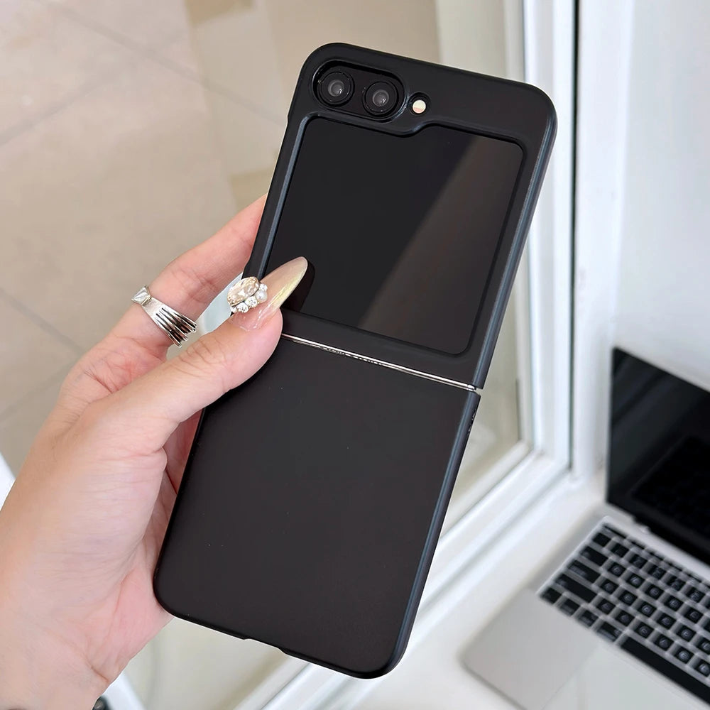 Ultra thin matte transparent hard pc phone case samsung z flip - product image