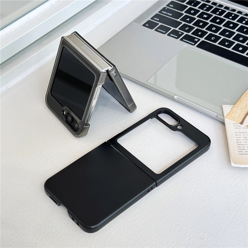 Ultra thin matte transparent hard pc phone case samsung z flip - product image