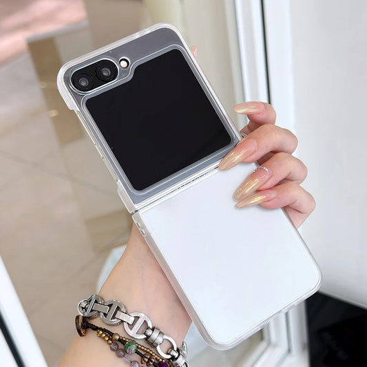 Ultra thin matte transparent hard pc phone case samsung z flip - product image