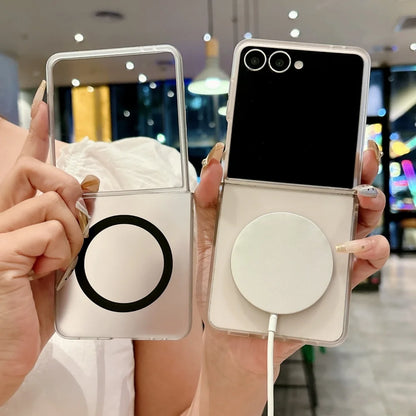 Ultra thin matte transparent magnetic case - product image