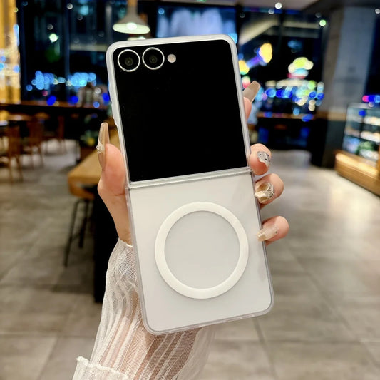 Ultra thin matte transparent magnetic case - product image