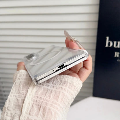 Ultra thin transparent magnetic shockproof case samsung z fold - product image