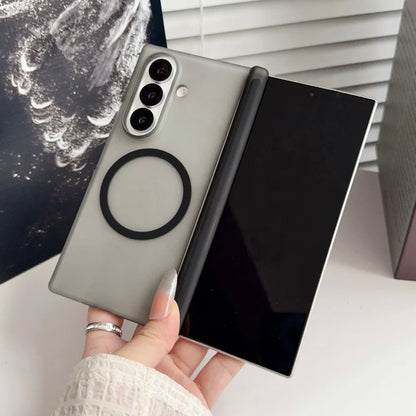 Ultra thin transparent magnetic shockproof case samsung z fold - product image