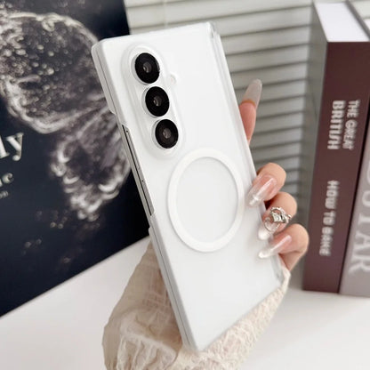 Ultra thin transparent magnetic shockproof case samsung z fold - product image