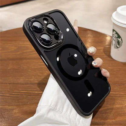 Wireless charge magnetic clear camera protection case - product image