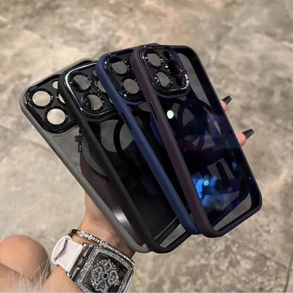 Wireless charge magnetic clear camera protection case - product image