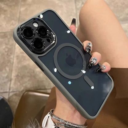 Wireless charge magnetic clear camera protection case - product image